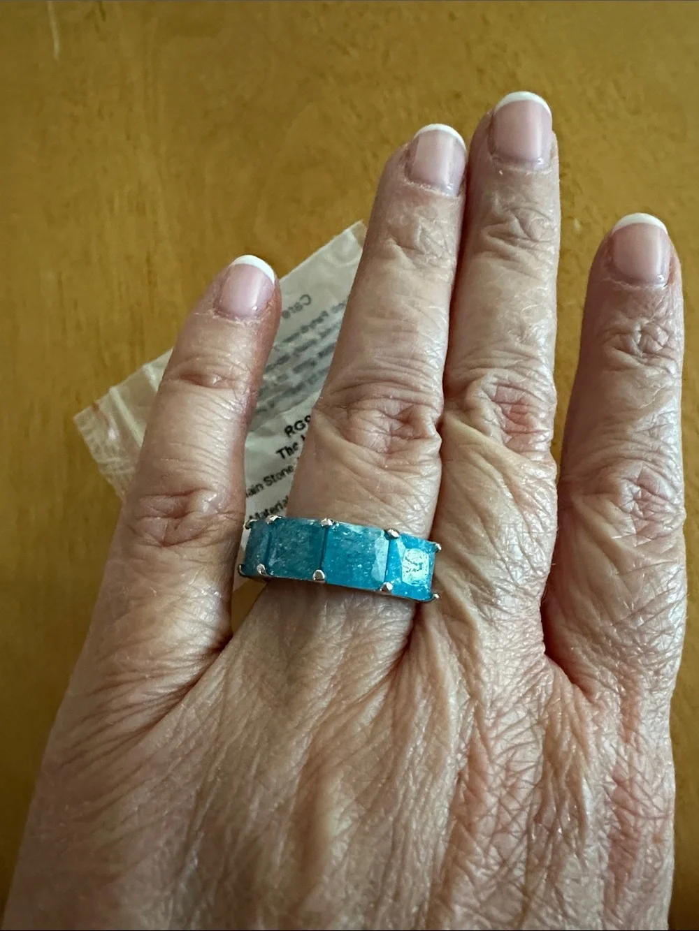 Bomb Party The Harley Ring in Silver Rhodium Plating Size 7